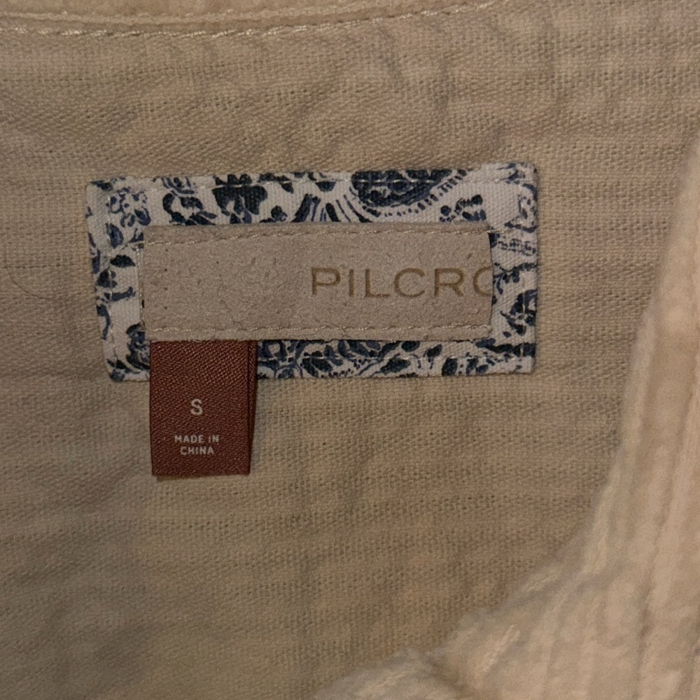 Pilcro Easygoing Shirt Jacket Button Up Corduroy Woven Knit Boho Western Shacket - Picture 13 of 14